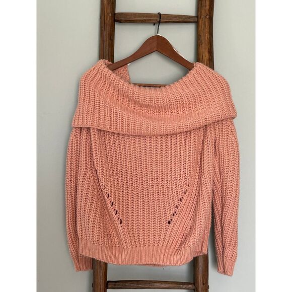 Forever21 Pink sweater, off the shoulder Size M - Picture 2 of 3